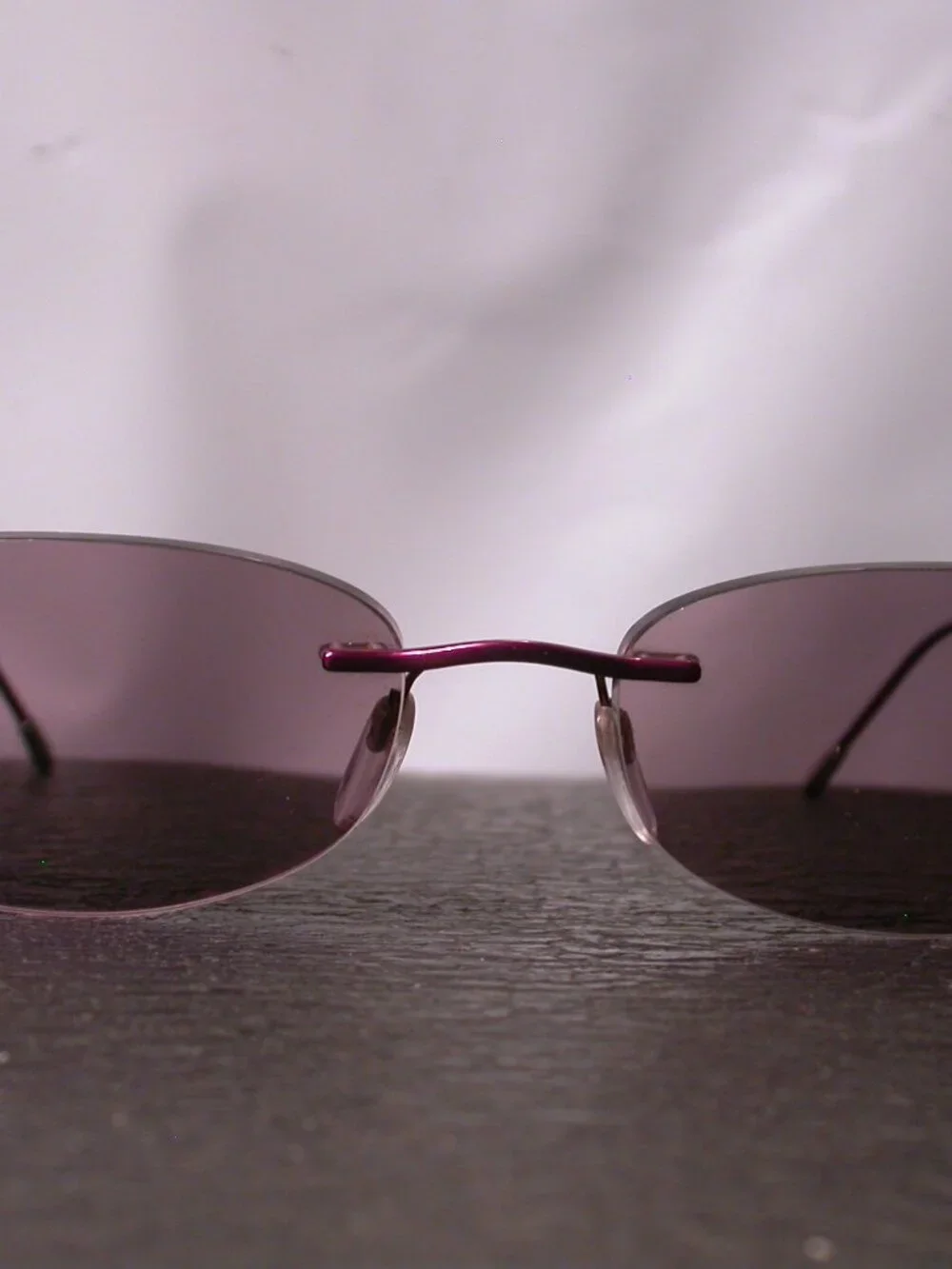 Silhouette Titan Frameless Purple Chrome Eyeglasses Made in Austria RX